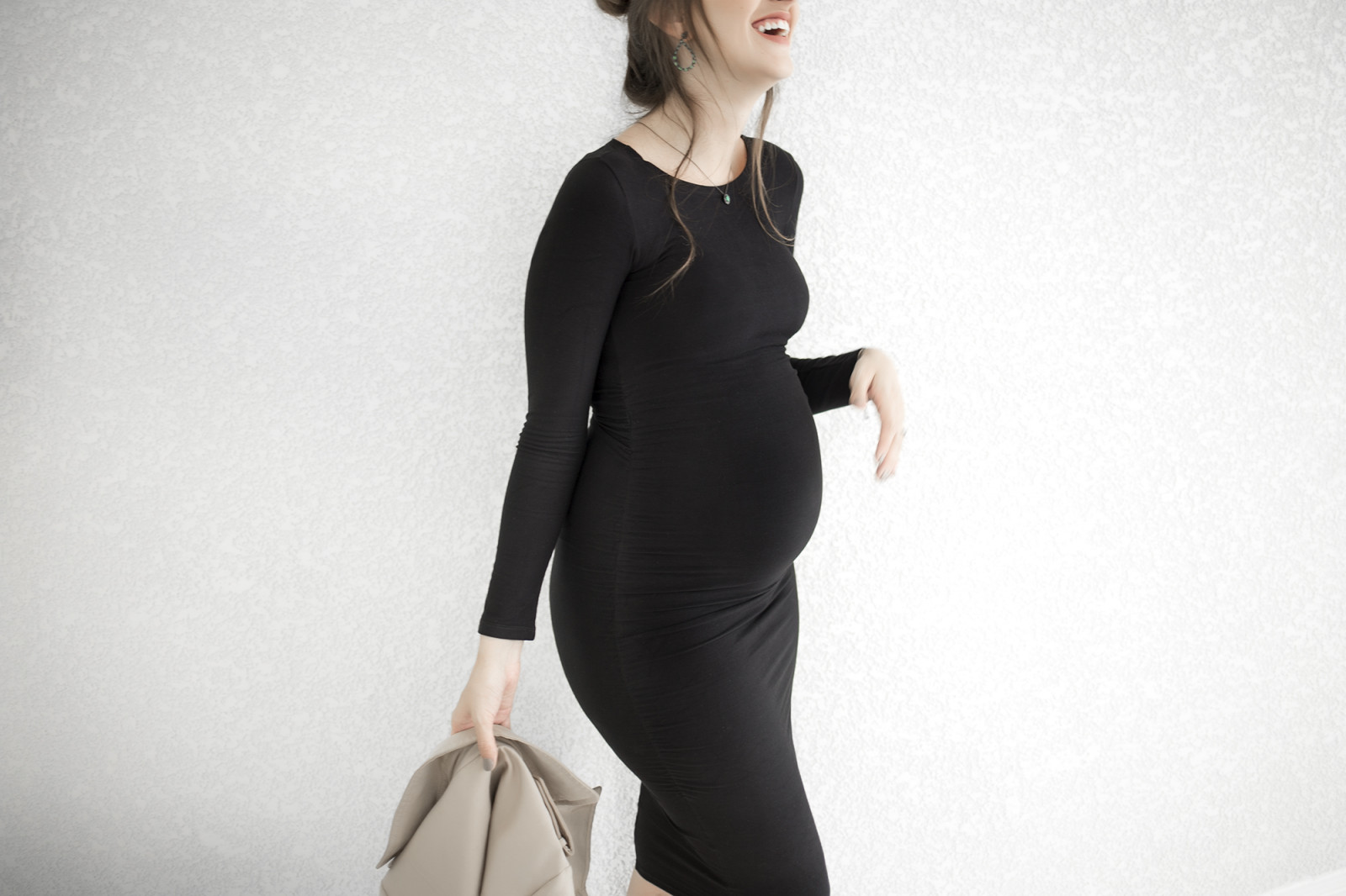 VESTIDO GESTANTE MIDI ISABELA DA AGORA SOU MAE