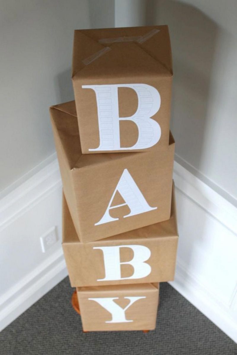 decoração simples chá de bebe