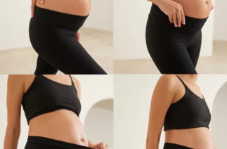 Calça para gestante confortável com cós anatômico, ideal para cada fase da gravidez e para o pós-parto.